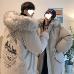 Sulejope Meeste talve uus Hongkongi stiilis lahtine Korea stiilis keskmine ja pikk mantel, riiklik trendipaari t&ouml;&ouml;riietus M must