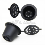 Korduvkasutatavad kapslid - Nespresso - 10 tk - T&auml;idetavad - Plastik - Must