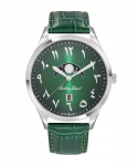 Mathey-Tissot Urban Moon Nahkrihm Roheline Araabia Numbrilauaga Kvarts H411ALPEV Meeste K&auml;ekell roheline