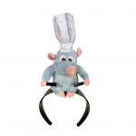 Cooking Mouse King peapael 2 klambriga Kerge pl&uuml;&uuml;sist hiire juuksepael Libisemisvastane t&auml;idisega loomakarva aas Naiste T&uuml;drukute Juukseaksessuaarid Peakatted