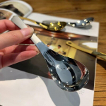 Ins roostevabast terasest Korea supilusikad koduk&ouml;&ouml;gi kulbi mahutavus kuldne h&otilde;bedane peegel poleeritud s&ouml;&ouml;gin&otilde;ud kohvilaua jaoks h&otilde;be