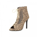 Mood Mood Suve Jazz Tantsukingad Peep Toe Poolsaapad Naistele Seksikad k&otilde;rged kontsad N&ouml;&ouml;riga mustad valged sandaalid Naistele, suur suurus 45 4 leopard