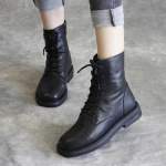 Naiste poolsaapad ehtsast nahast n&ouml;&ouml;riga k&uuml;ljet&otilde;mblukk Tippkvaliteediga s&uuml;gistalvised naiste kingad k&auml;sitsi valmistatud 35 must