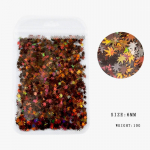 1 Bag 10g holographic maple leaf nail art sequins chameleon nail stickers nail decoration