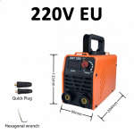 ZX7 250 minikeevitusmasin Inverter elektrikeevitusmasin 110v220v reguleeritav vool 20-250A k&auml;eshoitav kaarkeevitusseade