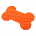 Lemmiklooma aeglane s&ouml;&ouml;tja lakkumismatt Luukujuline &auml;revust leevendav toidukvaliteediga painduv koerte l&auml;mbumisvastane lemmikloomatarbed punane