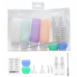 Reisimine korduvt&auml;idetav pudelikomplekt pihustatav losjoon &scaron;ampoon du&scaron;igeeli toru villimine kosmeetikatoodete t&uuml;hjaks vedelikumahutiga kaasaskantav t&ouml;&ouml;riist