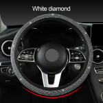 14,5&ndash;15-tolline Rhinestones rooliratta kate kristall-teemant-vahutava ja hingava libisemisvastase automaatsete osade tarvikutega valge