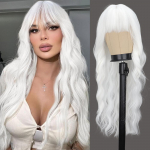 LISI HAIR s&uuml;nteetilised pikad v&auml;rvilised parukad tukkidega Naturaalne laineline parukas naistele, igap&auml;evane Cosplay kuumakindel 65cm