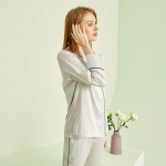 Pikkade varrukatega satiinist kardiganist p&uuml;ksid pidžaamad, vabad kodukandjad, naiste &uuml;hev&auml;rvilised pidžaamad M