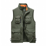 Meeste vestjakk &otilde;huke lahtine pluss suurus 6xl p&uuml;stkrae kalastusvest XXXXXL armee roheline v&auml;rv