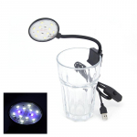5W 5V USB-juhe Pistik Akvaariumid Kinnitatav valgusklamber Akvaariumi tuled LED-lamp Helmed Valged tuled 360-kraadised p&ouml;&ouml;rded