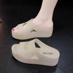 Uued naiste platvormi liugused Pantuflas De Mujer Mood avatud varbaga kiilud sandaalid sussid vabaaja libisemiskindlad tasapinnalised liugused EUR 35
