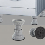 Reguleeritava k&otilde;rgusega pesumasina jalapadjad vibratsioonivastased k&uuml;lmiku alus Fikseeritud libisemiskindla padja tugisummutite alus