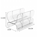 L&auml;bipaistev punase veini riiul kodu eksponeerimiseks, PET-pudelihoidja loomingulise virnastatava disainiga, ideaalne veiniriiul k&uuml;lmkapis hoiustamiseks