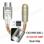 CX31993 97220 HiFi USB DAC Type C kuni 3,5 mm k&otilde;rvaklapiv&otilde;imendi CX31993 helidekooder AMP telefoniadapter digitaalne DAC Androidile CX31993 97220