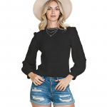 YYFS Naiste moe vabaaja kevads&uuml;gise &uuml;hev&auml;rvilise tr&uuml;kiga pikkade varrukatega O-kaelusega pluusid ja s&auml;rgid S