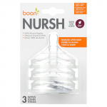 Boon, Nursh, 100% silikoonist nibud, vanuses 0+ kuud, aeglane kiirus, 3 nibu