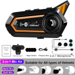 BT31 mootorrattakiiver peakomplekt Bluetooth 5.0 juhtmevaba veekindel k&otilde;rvaklapp automaatne vabak&auml;ek&otilde;nedele vastamine taskulambiga