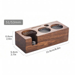 Leeseph puidust kohvi tamperi hoidik Puidust espresso tamperi alus tamperijaam puidust alus libisemisvastase kohvi portafiltri hoidik