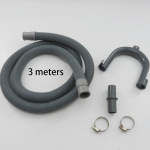 3 meetrit pesumasina &auml;ravooluvooliku pikendustorud U-kujuline kronstein Fikseeritud n&otilde;udepesumasina pesumasin Venitav &auml;ravooluvoolik