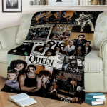 3D Freddie Mercury Queen-Rock-B&auml;ndi Tekk, Pehme Visketekk Kodu Magamistoa Voodi Diivani Pikniku Reisi Kontori Katteks Tekk Lastele 30x40in