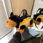 2025 Armas Pl&uuml;&uuml;sist Kutsika Nukk Ristkott K&auml;ekott - Mitmek&uuml;lgne S&uuml;gis/Talve Kott must