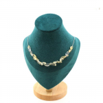 Pierres et Min&eacute;raux. Collier 20 perles Citrine du Br&eacute;sil. Chaine en acier inoxydable Collier femmes, hommes. Taille personnalisable.