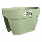 ELHO Pot de fleurs/Balconni&egrave;re Vibia Campana Flower Bridge - Balcon ext&eacute;rieur - L 26 x W 39 x H 22 cm - Vert Pistache roheline