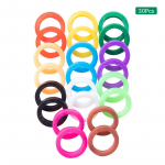 30 tk/partii Mitmev&auml;rvilised elastsed segav&auml;rvi &otilde;&otilde;nsad kummist v&otilde;tmekaaned &uuml;mmargused pehmed silikoonist v&otilde;tmed v&otilde;tmed lukud v&otilde;tmehoidja &uuml;mbris