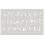 Pochoir 12 x 20 cm - Alphabet majuscule n&deg;3