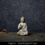 Buddha kuju V&auml;ikesed kaunistused Auto Vaik Hiina Loominguline Sisekujundus K&auml;sit&ouml;&ouml; Kodu sisustus Kohvilaud Teetuba Lauapealne kaunistus black