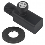 G1/2 Nurkventiil Segisti Vee Peatamise Ventiil Vannituba Tualettruum Valamu Tarvik Must