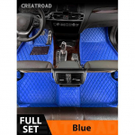 Car Floor Mats For Ford Ranger 2015 2016 2017 2018   Custom auto automobile carpet cover interior accessories 3PCS-Blue