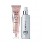 FACESCANADA Glow & Go kombineeritud komplekt &ndash; Rose Gold Strobe kreem (30 ml) & Meigifiksaator (50 ml) | Kogu p&auml;eva loomulik s&auml;ra | Niisutav meigifiksaator