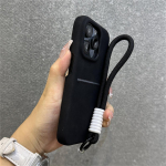 Luksuslik seemisnahast rahakoti randmerihm, pael, kaardihoidja telefoni&uuml;mbris iPhone'i 16 12 13 14 15 Pro Max Plus jaoks, veisenahast kate For iPhone 12 Pro&Case & Strap pruun