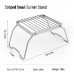 Kompakt kaasaskantav roostevabast terasest BBQ grill ja potiriiuli komplekt