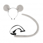 2 tk/komplekt Imitatsioon Hiirek&otilde;rvad Saba Komplekt Loomak&otilde;rvade Peapael Reguleeritav V&ouml;&ouml;koht V&ouml;&ouml; Saba Kost&uuml;&uuml;mi Aksessuaarid J&otilde;ulud Cosplay Rekvisiidid must