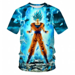 Anime Dragon Ball Son Goku 3D Prindiga Laste T-s&auml;rk Suvine vabaaja T-s&auml;rk Poiss T&uuml;druk Unisex Laster&otilde;ivad T-s&auml;rk Topid S