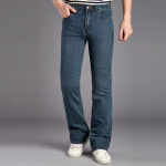Meeste Mikro Sarve Teksad Meeste Venivad Slim Denim Teksad 32 sinine