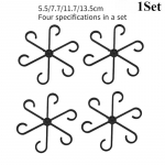 1/2/3Komplektid Korduvkasutatavad taimevarre kokkuklapitavad raamid Aiat&ouml;&ouml;riistad Ilma vaiav&otilde;reta Taimevarre tugi tugioksad Varrekorraldaja Black 1Sets