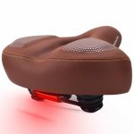 Jalgratta istmepadi laienev paksendav pehme mugav jalgratta sadul Mtb maanteeratta elektrilisele with tail light pruun