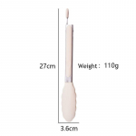 1 tk silikoontangidega grillklamber kleepumatu roostevabast terasest t&ouml;&ouml;riistad k&ouml;&ouml;k toiduvalmistamiseks salatileiva serveerimiseks BBQ grilli tarvikud valge