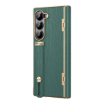 N&auml;htamatu hoidik Samsung Galaxy Z Fold 6 5 4 ZFold 6 &uuml;mbrisele, sisset&otilde;mmatav randmerihm, vedruga hingedega kaitsekate For Galaxy Z Fold 3 roheline