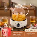 Uus mitmeotstarbeline klaaskann: Teevalmistaja, Tervisekann, Kontori teekann Kingitus Flower Teapot