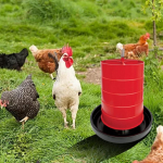 Poultry Waterer Heavy Duty Handle Design feed Container Easy Movement Chicken Feeder Chick