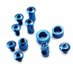 1 TK Nuga Kruvi Titaanisulamist Kruvid Chris Reeve Small Sebenza 21 31 Kokkuklapitav Taskunuga DIY Tarvikud Varuosad sinine