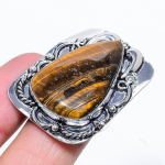 Tiger Eye Handmade 925 Sterling Silver Gift Jewelry Ring Size 6 y1b58
