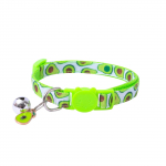 Pet Ribbon Fruit Cat Kaelarihm Puuviljatarvikutega Bell Lemmiklooma kaelarihm roheline