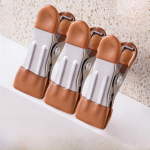 Tuulekindlad roostevabast terasest pesupulgad: Vastupidavad klambrid riiete kuivatamiseks ja riputamiseks Double-sided Adhesive - Fresh Green (Bulk)